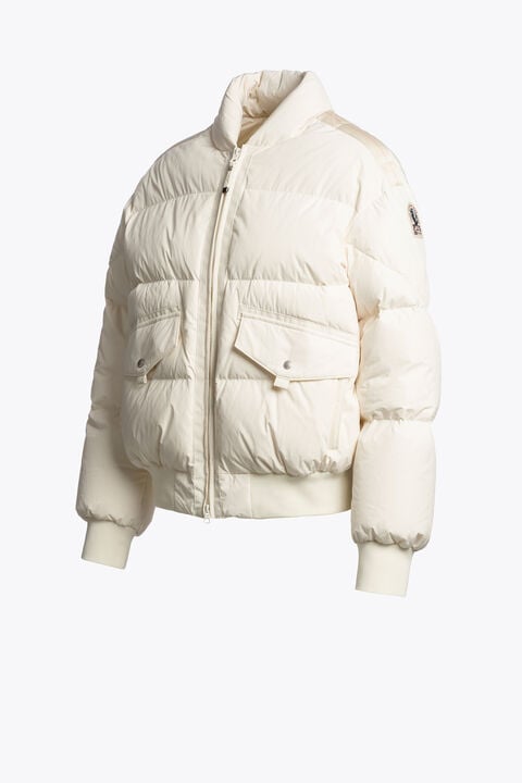 Parajumpers COLLYNIE - DOWN BOMBER WARM IVORY 26WMPWPUHF31P750132