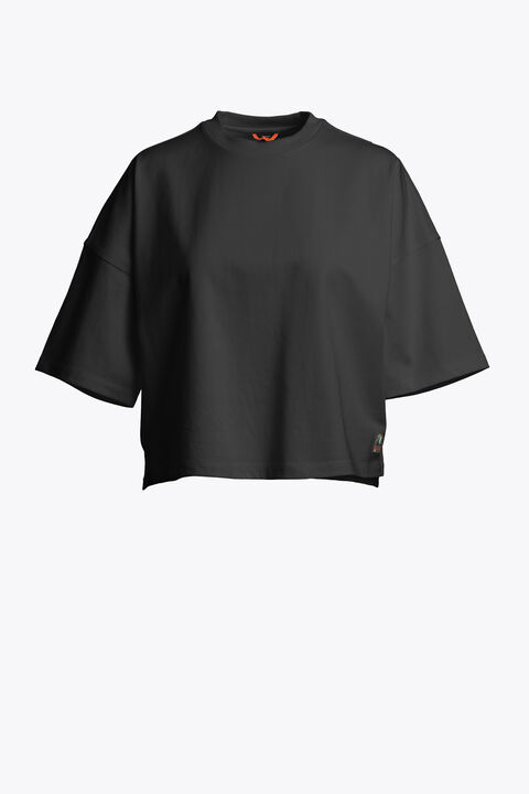 Parajumpers ROZANNE - CROP T-SHIRT BLACK 25WMPWTSHJ35PZ80541