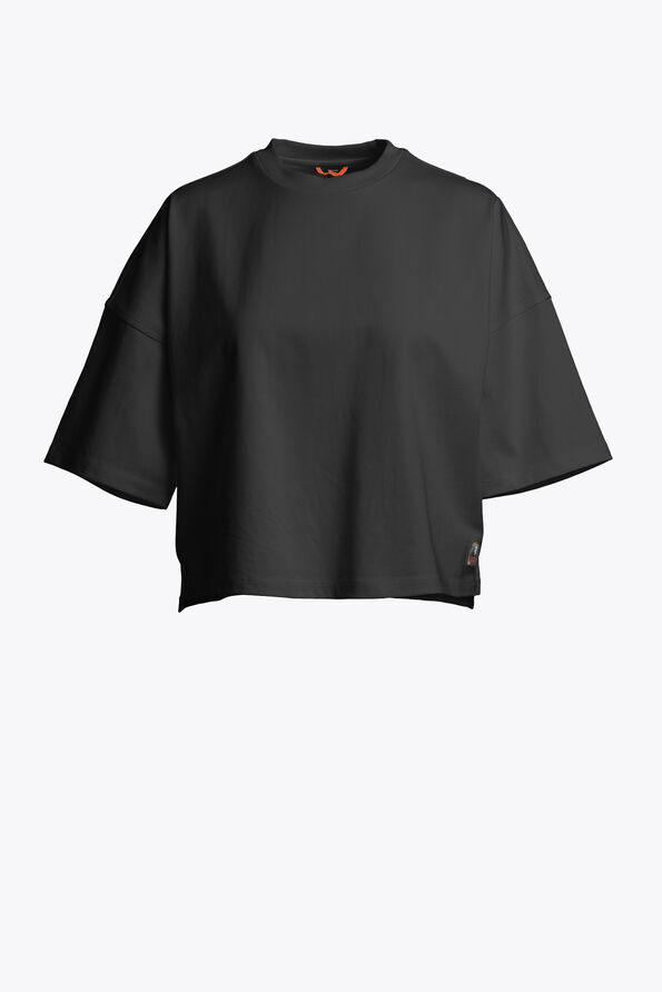 Parajumpers ROZANNE - CROP T-SHIRT BLACK 25WMPWTSHJ35PZ80541