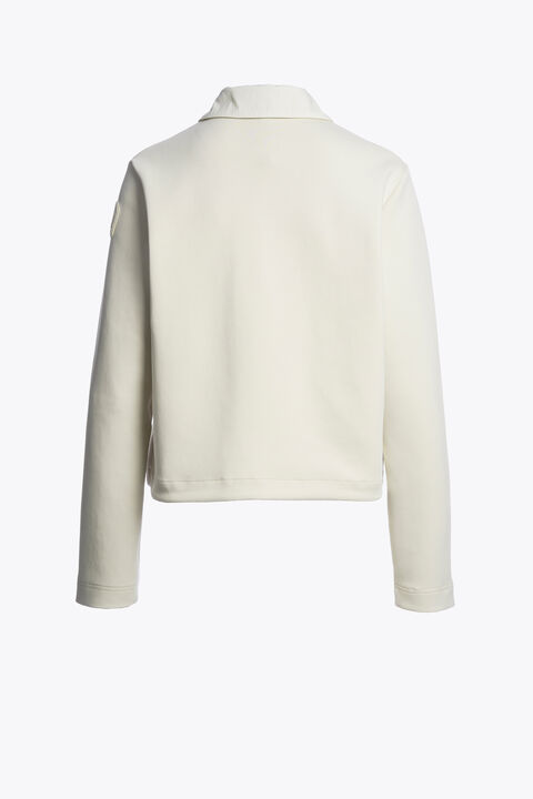 Parajumpers JELKA - FULL-ZIP SWEATSHIRT MOSSY CHALK 26SMPWFLTZ32P790277