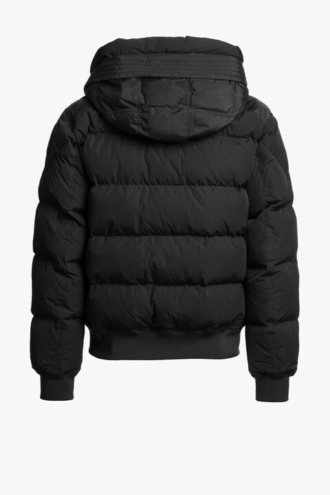 Parajumpers WILMONT - HOODED BOMBER BLACK 26WMPMPUHF02P300541