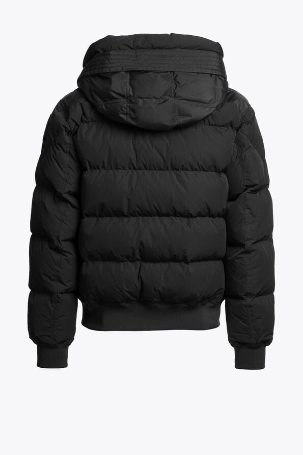 Parajumpers WILMONT - HOODED BOMBER BLACK 26WMPMPUHF02P300541