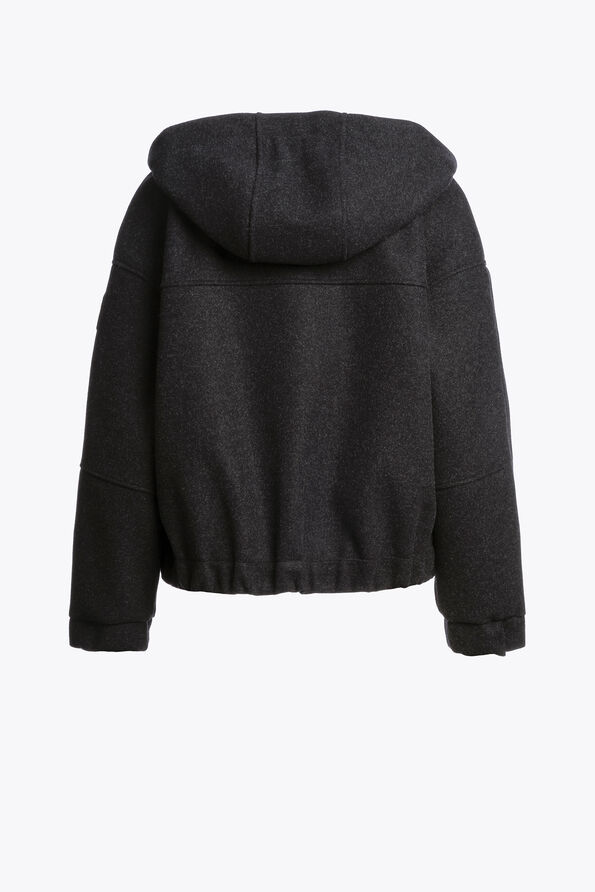 Parajumpers ILEAN - FLANNEL SWEAT BLACK MELANGE 25WMPWFLFI32PR30597