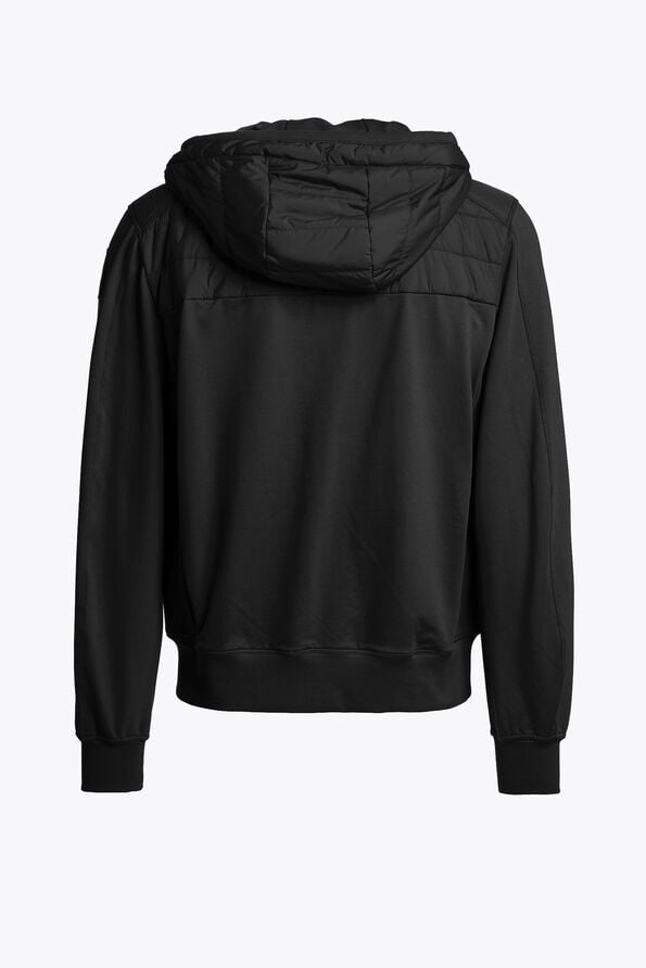 Parajumpers IVOR - HYBRID SWEAT BLACK 26SMPMHYFP01P060541