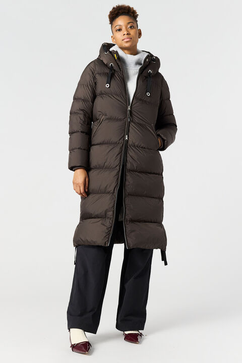 Parajumpers PANDA - LONG DOWN JACKET PEARL GREY 25WMPWPUEL31P700118