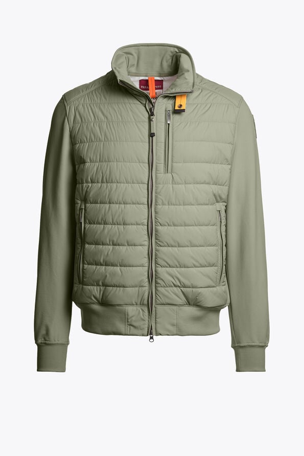 Parajumpers ELLIOT- HYBRID SWEATSHIRT ASHEN SAGE 26SMPMHYFP02P060274