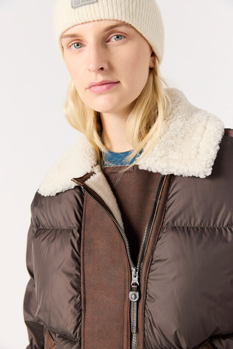 Parajumpers CHYNA - SHORT PUFFER EARTH BROWN 25WMPWJKHN31P690109