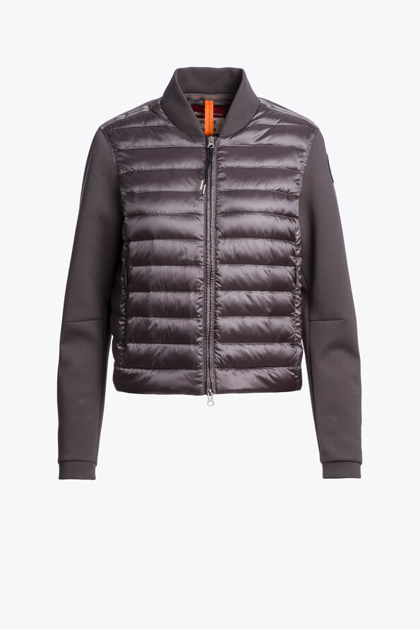 Parajumpers KALYSTA - HYBRID SWEATSHIRT GRAPHITE ORCHID 26WMPWHYFP30P630124