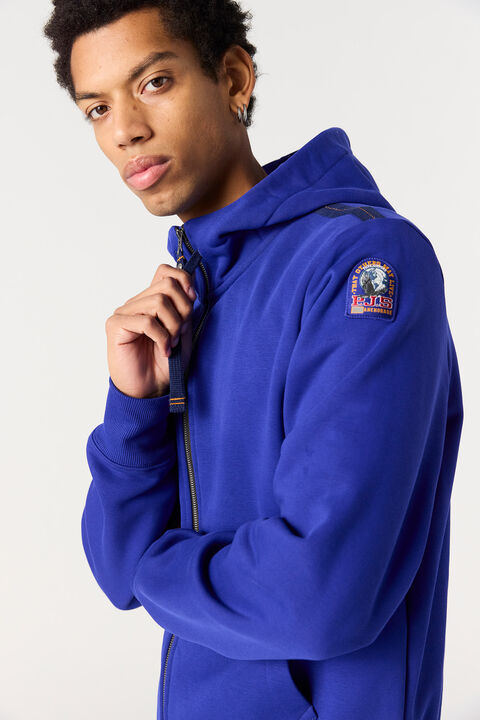 Parajumpers CHARLIE EASY - HOODED FLEECE BLACK 25WMPMFLEY24P610541