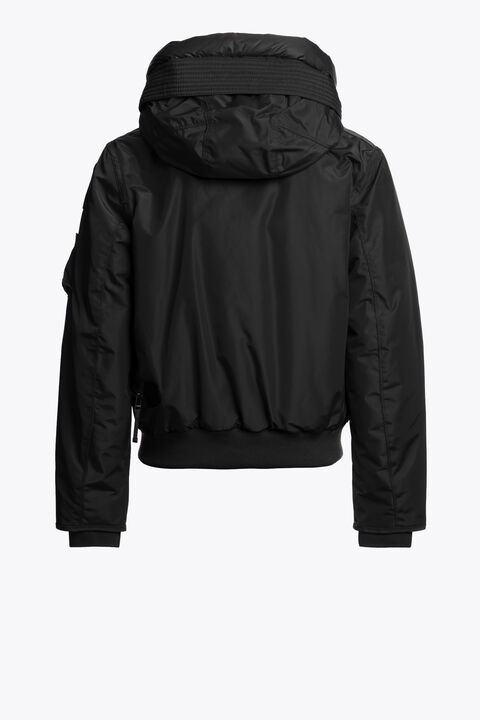 Parajumpers GOBI - HOODED BOMBER BLACK 25WMPBJKMA61PBA0541