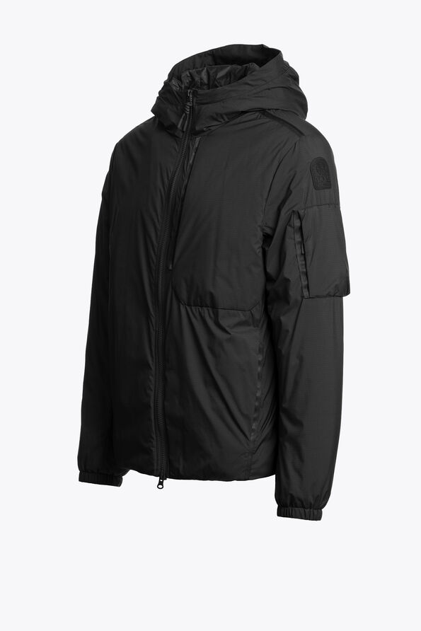 Parajumpers BALCARRES - HOODED JACKET BLACK 26WMPMJKTA02P420541