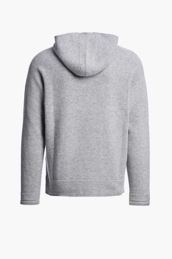 Parajumpers SAUBLE - HOODED SWEATER ASH GREY MELANGE 26WMPMKNNK01P290608