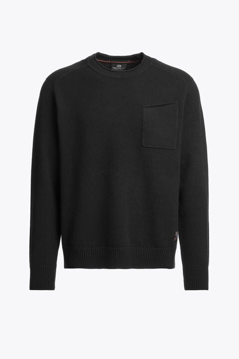 Parajumpers ENEGO - CREWNECK SWEATER BLACK 26WMPMKNLW01P280541