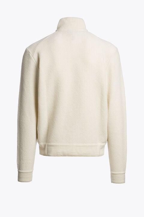 Parajumpers BRIENT - FULL-ZIP CARDIGAN WARM IVORY 26WMPMKNRK12P350132