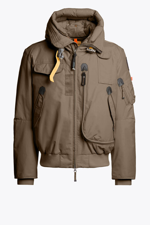 Parajumpers GOBI - HOODED BOMBER SLATE MUD 26WMPMJKMA01P010128