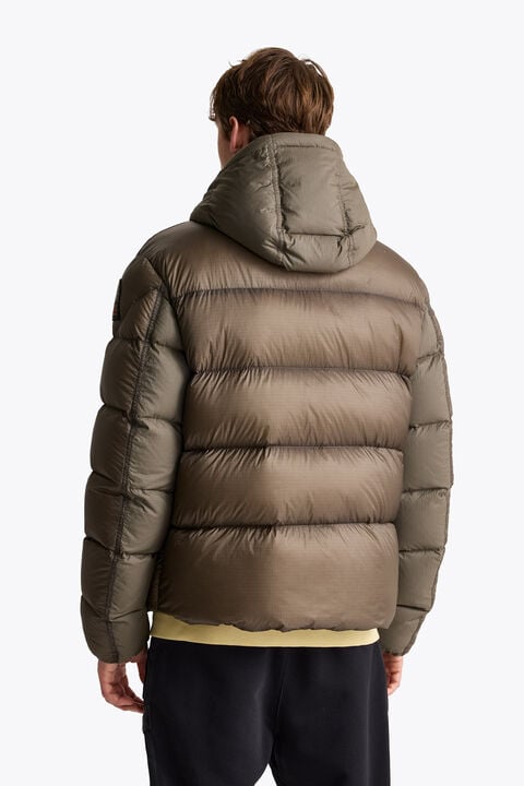 Parajumpers GOLBURN - SHORT DOWN JACKET SLATE MUD 26WMPMPUMU01P320128