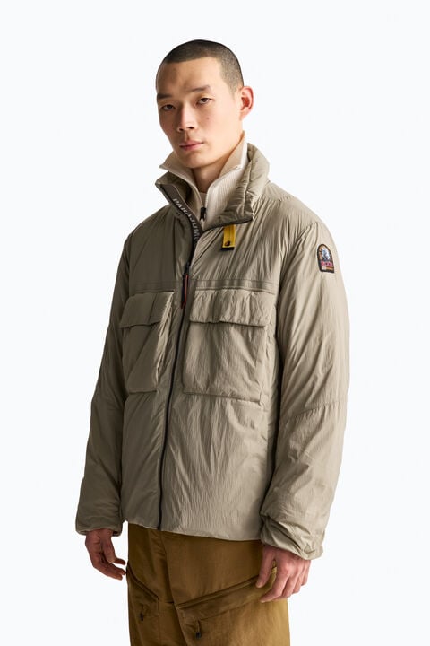Parajumpers AOINO - SHORT JACKET MUTED KHAKI - SLATE MUD 26WMPMJKLB01P24B077