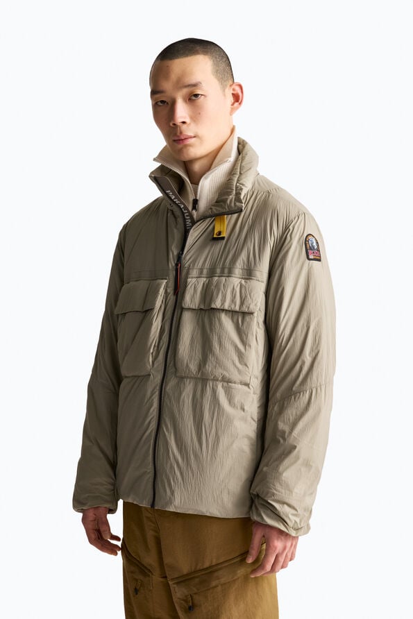 Parajumpers AOINO - SHORT JACKET MUTED KHAKI - SLATE MUD 26WMPMJKLB01P24B077