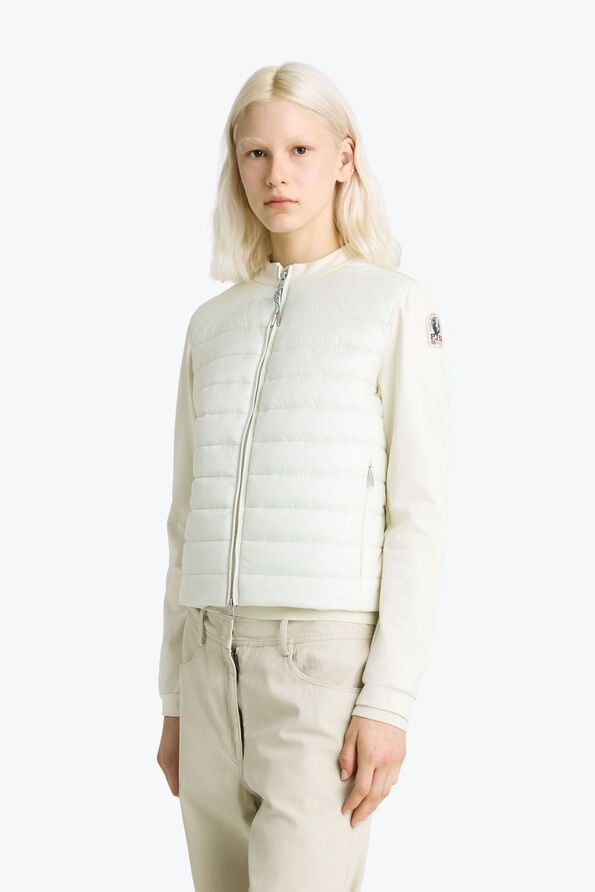 Parajumpers CORINA - HYBRID SWEAT MOSSY CHALK 26SMPWHYFP33P550277