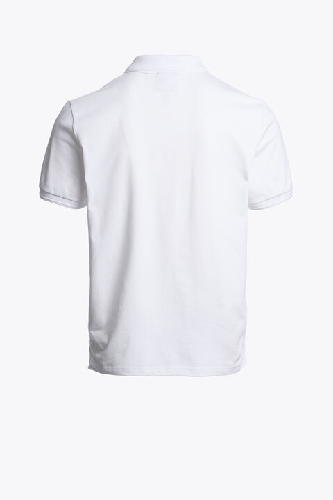 Parajumpers WELLINGTON - POLO SHIRT WHITE 26SMPMPOEK01P120501