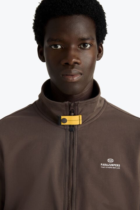 Parajumpers THURN - SWEATSHIRT MET RITS OVER DE VOLLEDIGE LENGTE ANTIQUE BRONZE 26SMPMFLRE02P350536