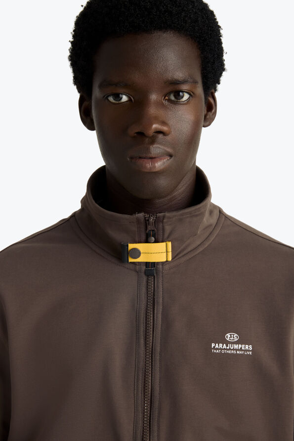 Parajumpers THURN - SWEATSHIRT MET RITS OVER DE VOLLEDIGE LENGTE ANTIQUE BRONZE 26SMPMFLRE02P350536