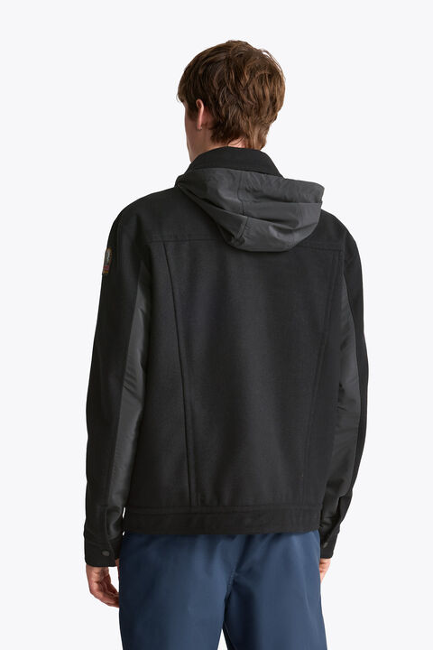 Parajumpers HINA - WOOL JACKET BLACK 26WMPMJKLZ01P230541