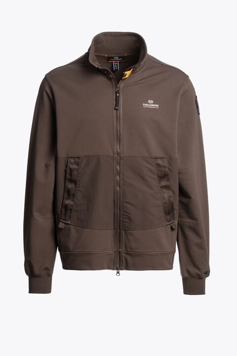 Parajumpers THURN - SWEATSHIRT MET RITS OVER DE VOLLEDIGE LENGTE ANTIQUE BRONZE 26SMPMFLRE02P350536