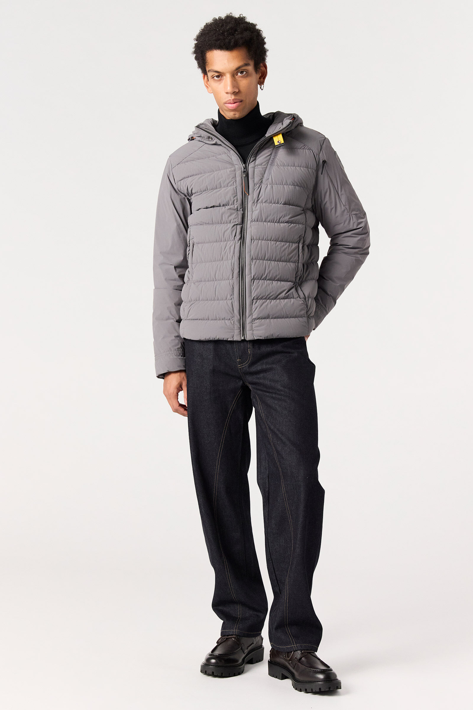 その他 PJ COLBERT - HOODED DOWN JACKET Short Puffers in PEWTER