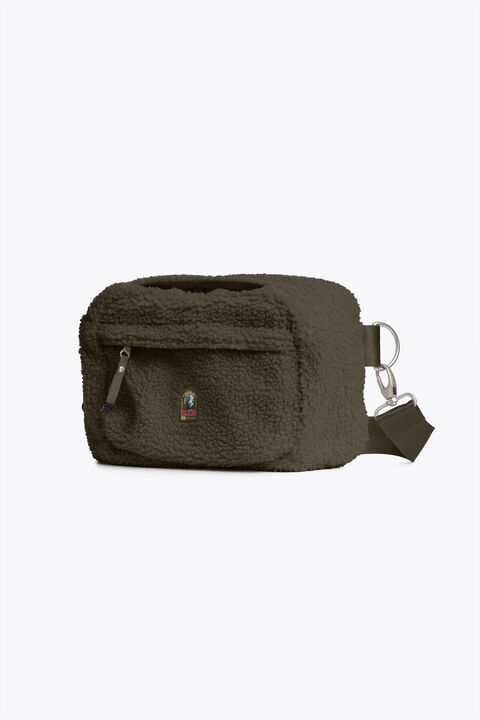 Parajumpers NORTHAM - CURLY FLEECE BELT BAG TAGGIA OLIVE 26WMPABABA41PAN0218