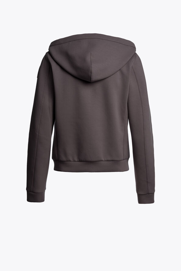 Parajumpers CAELIE - HYBRID-SWEATSHIRT GRAPHITE ORCHID 26WMPWHYFP31P630124