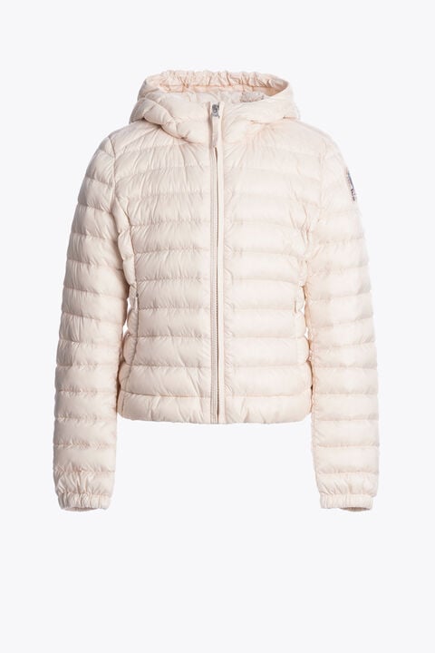 Parajumpers GENIE - HOODED DOWN JACKET BLUSH WHITE 26SMPGPUSL83PGC0281