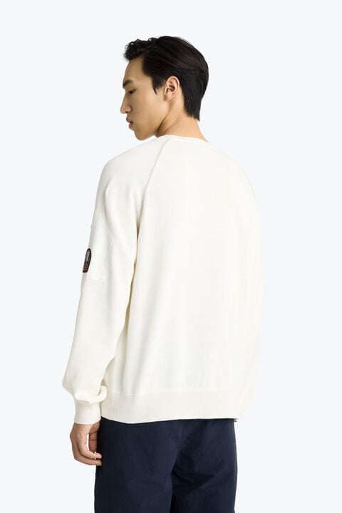 Parajumpers BARR - CREWNECK SWEATER STAR WHITE 26SMPMKNRK08P340290