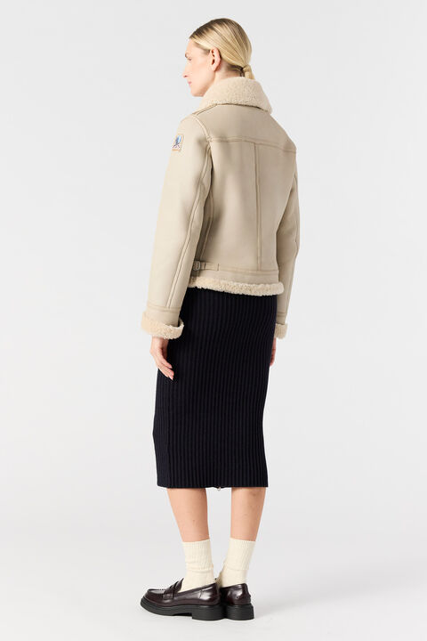 Parajumpers GIALEAN SPECIAL - SHEARLING JACKET OAT 25WMPWJKSE32P680694