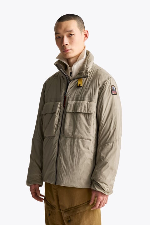Parajumpers AOINO - SHORT JACKET MUTED KHAKI - SLATE MUD 26WMPMJKLB01P24B077