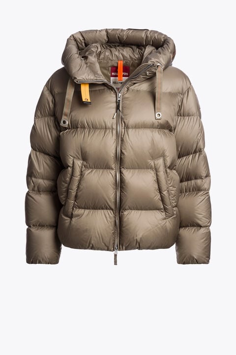Parajumpers TILLY - HOODED DOWN JACKET SLATE MUD 26WMPWPUHY32P570128