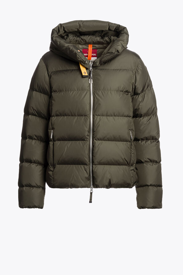 Parajumpers JINNY - KURZE DAUNENJACKE TAGGIA OLIVE 26WMPWPUTT32P590218
