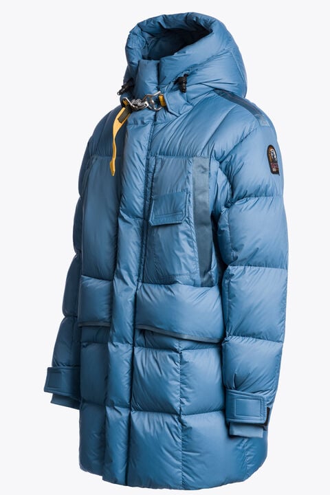Parajumpers BOLD PARKA - HOODED DOWN JACKET SKY STEEL 26WMPMPUPP02P050138