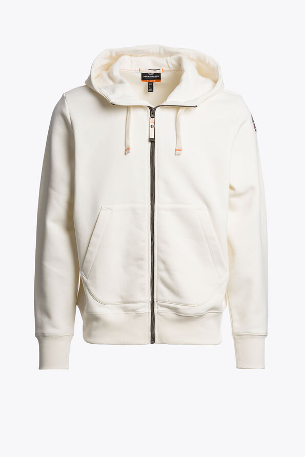 Parajumpers CHARLIE EASY - KAPUZENSWEATSHIRT WARM IVORY 26WMPMFLEY24P160132