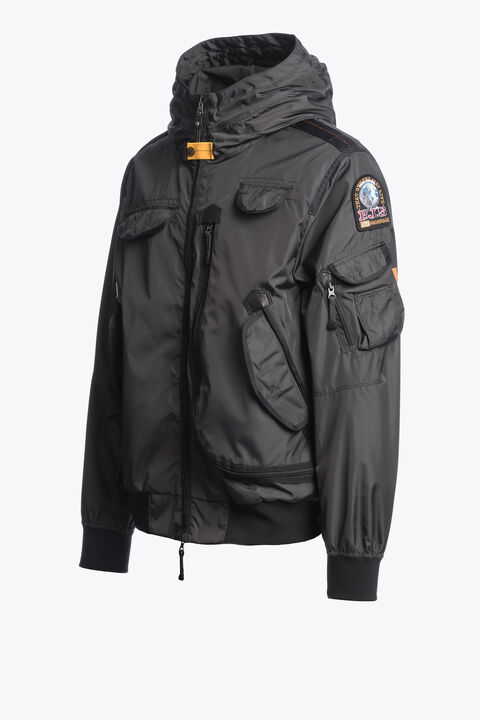 Parajumpers GOBI - HOODED BOMBER OFF-BLACK 26SMPMJKMA01P010600