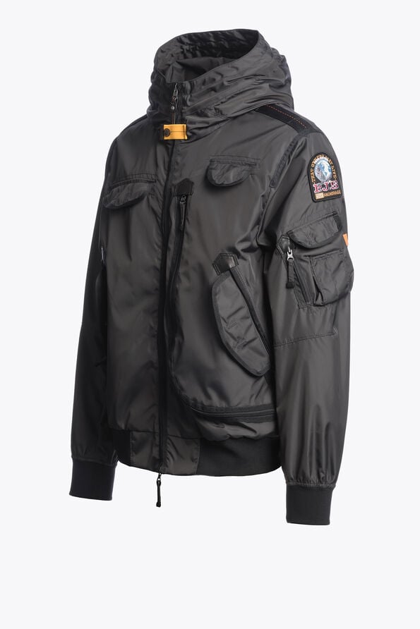 Parajumpers GOBI - HOODED BOMBER OFF-BLACK 26SMPMJKMA01P010600