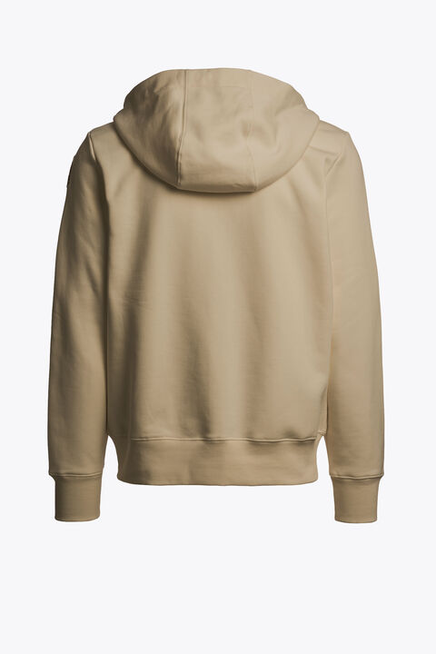 Parajumpers CHARLIE EASY - HOODED SWEATSHIRT MUTED KHAKI 26WMPMFLEY24P160136