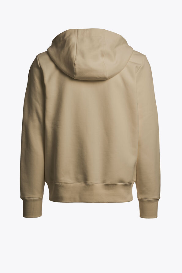 Parajumpers CHARLIE EASY - HOODED SWEATSHIRT MUTED KHAKI 26WMPMFLEY24P160136