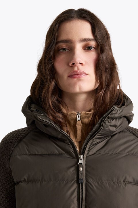 Parajumpers PHAT - HYBRID CARDIGAN ANTIQUE BRONZE 26WMPWHYHS37P620536