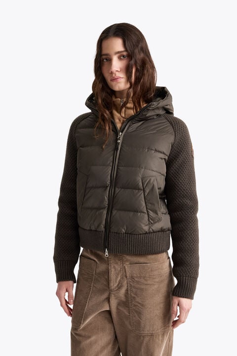 Parajumpers PHAT - HYBRID CARDIGAN ANTIQUE BRONZE 26WMPWHYHS37P620536