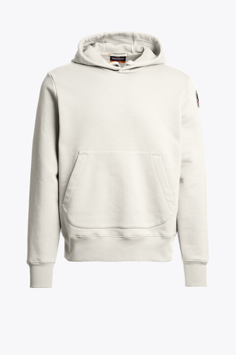Parajumpers EVEREST - HOODED SWEATSHIRT WARM IVORY 26WMPMFLEY22P160132