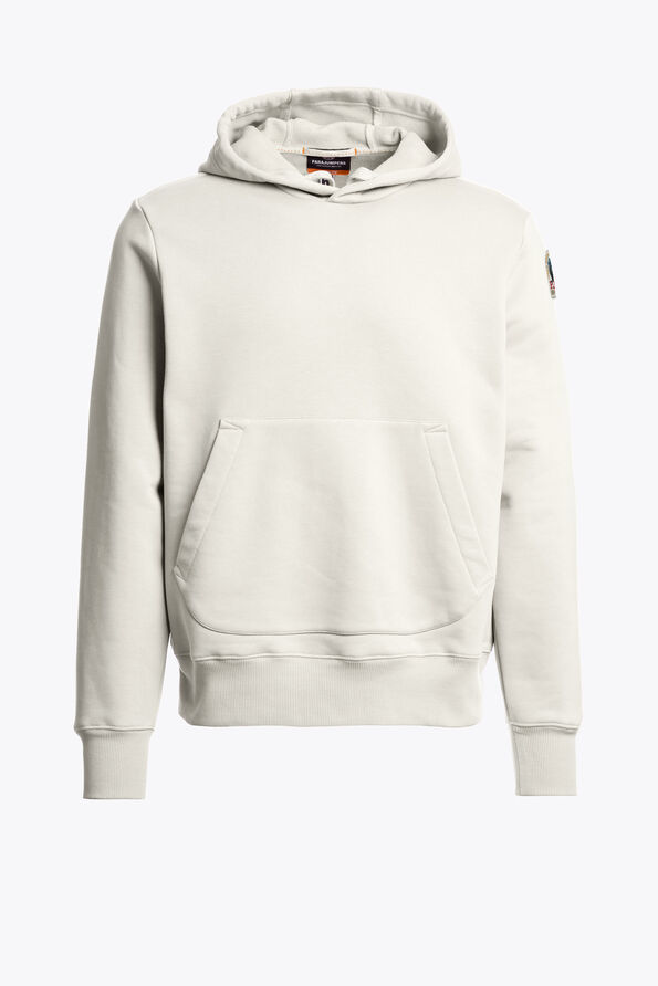 Parajumpers EVEREST - HOODED SWEATSHIRT WARM IVORY 26WMPMFLEY22P160132