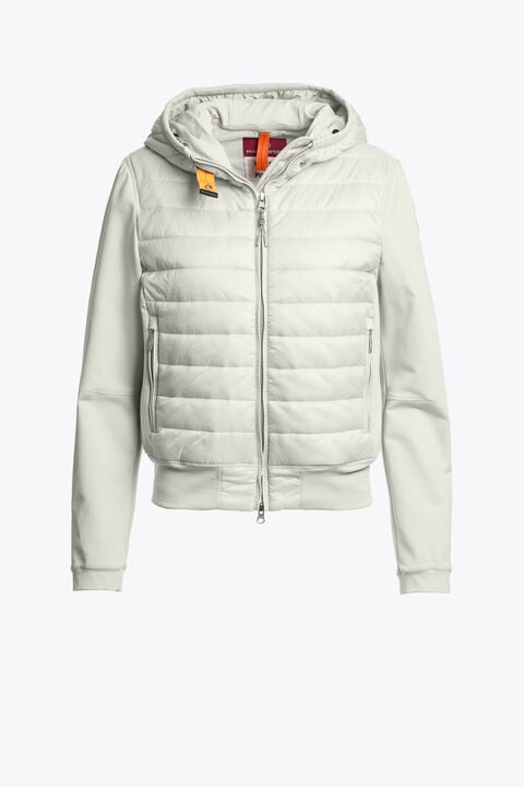 Parajumpers CAELIE - HYBRID SWEAT MOSSY CHALK 26SMPWHYFP31P550277