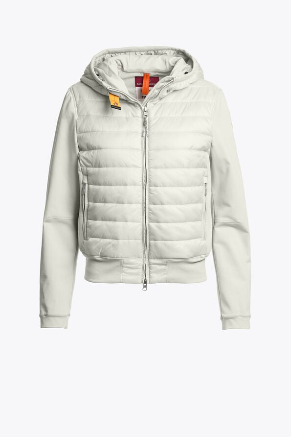 Parajumpers CAELIE - HYBRID SWEAT MOSSY CHALK 26SMPWHYFP31P550277