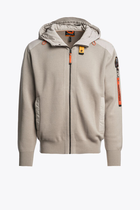 Parajumpers NEW DOMINIC - CREWNECK SWEATER CHATEAU GREY 25WMPMKNRK06P450110